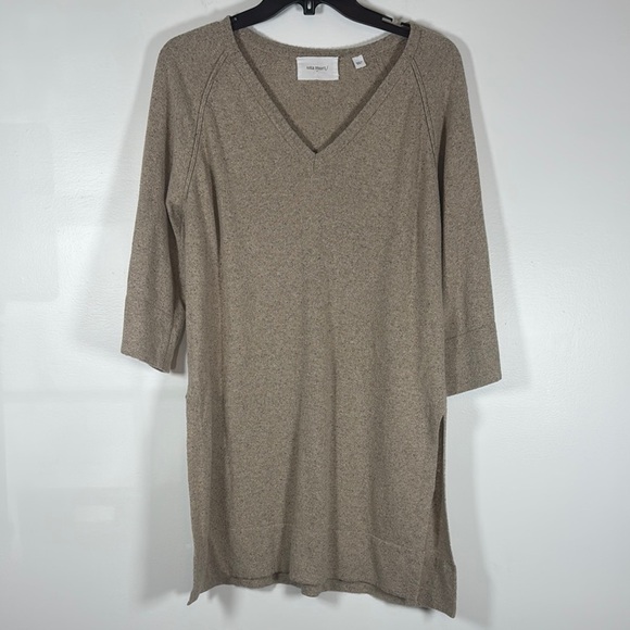 Sita Murt/ V-Neck Beige Knit Sweater Size 36 Made in Spain! - Picture 1 of 9